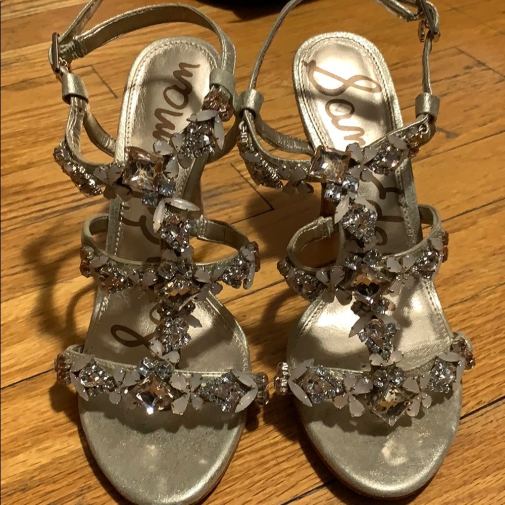 Sam Edelman rhinestone heeled sandals